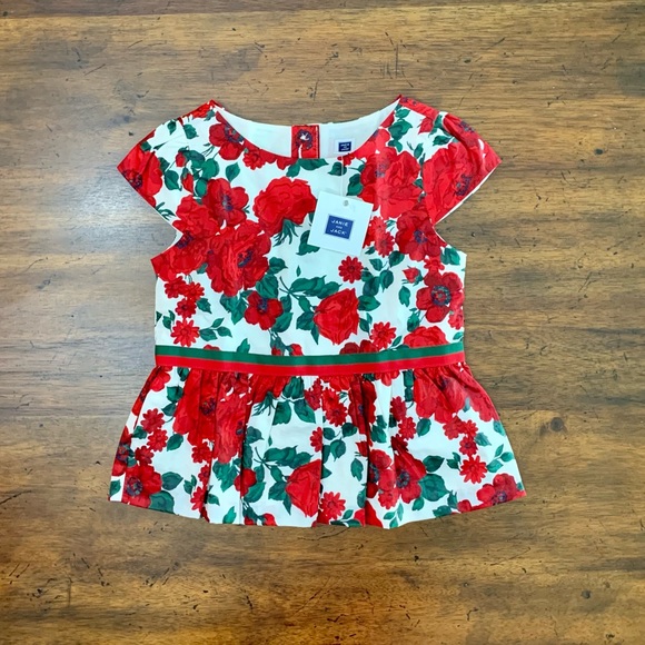 Janie and Jack 3 Pc Holiday Cropped Pant Set Sz 4 Christmas Holiday - Picture 9 of 13